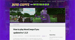 Desktop Screenshot of morecreeps.com